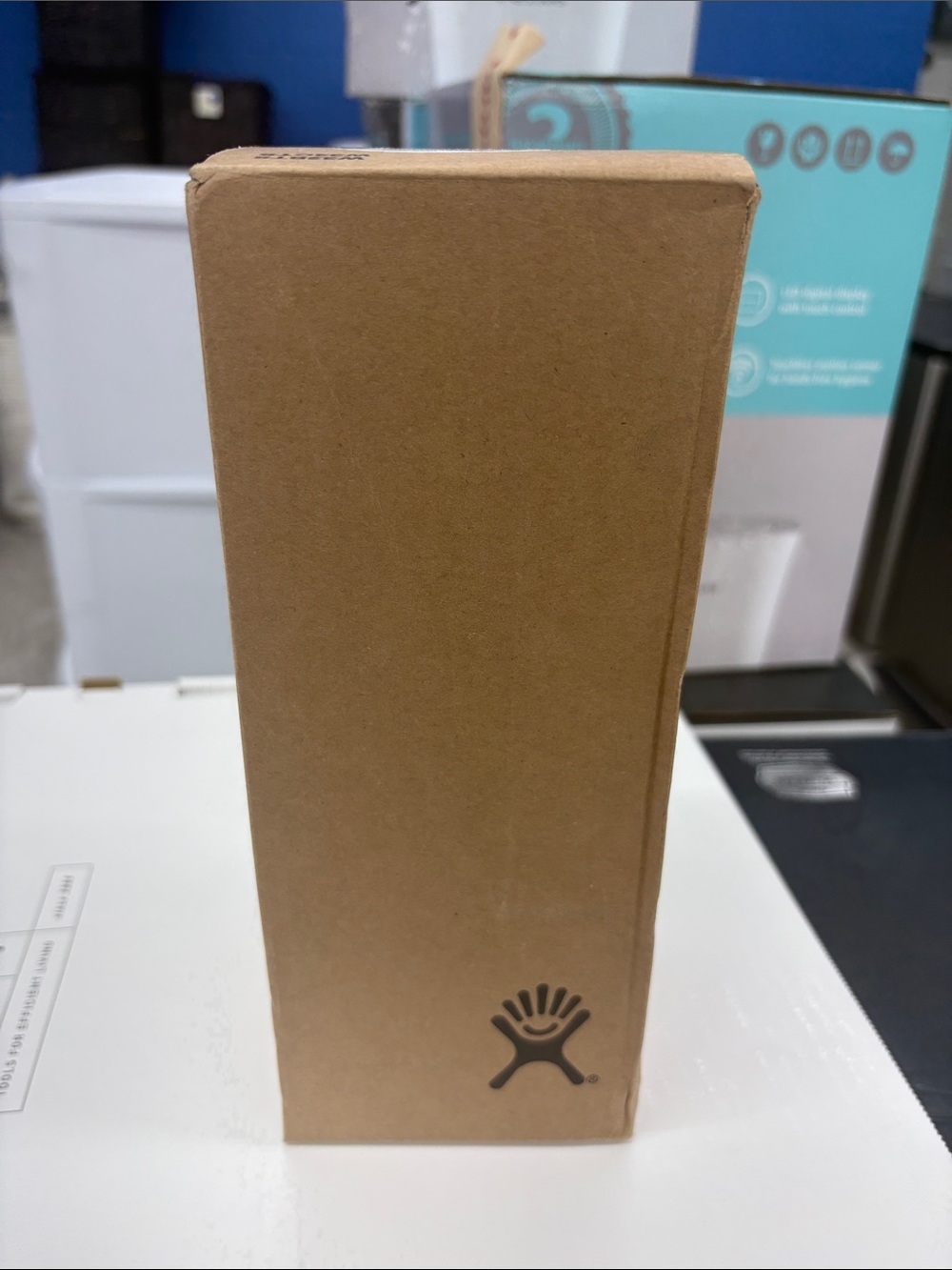 Hydro Flask 32 oz Wide Mouth Water Bottle White +black